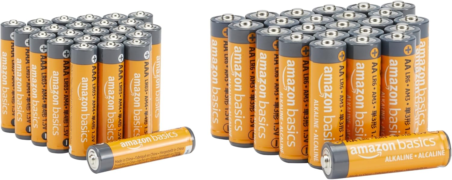 Amazon Basics Paquete combinado · 24 AA + 24 AAA